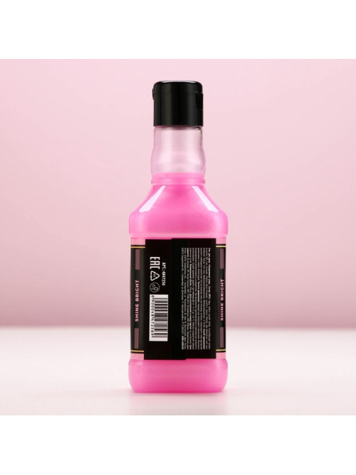 Гель для душа виски Keep calm and think pink, 250 мл, аромат розового вина, Чистое счастье