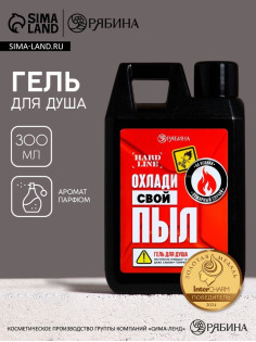 Гель для душа «Охлади свой пыл», 300 мл, аромат мужского парфюма, HARD LINE