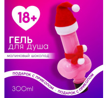 Гель для душа «Твой лучший подарок», 300 мл, аромат малинового шоколада, Чистое счастье