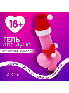 Гель для душа «Твой лучший подарок», 300 мл, аромат малинового шоколада, Чистое счастье