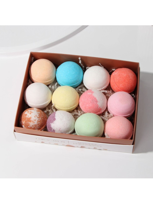 Бомбочки для ванны Bath bomb, 12 шт.× 40 г, BEAUTY FOX