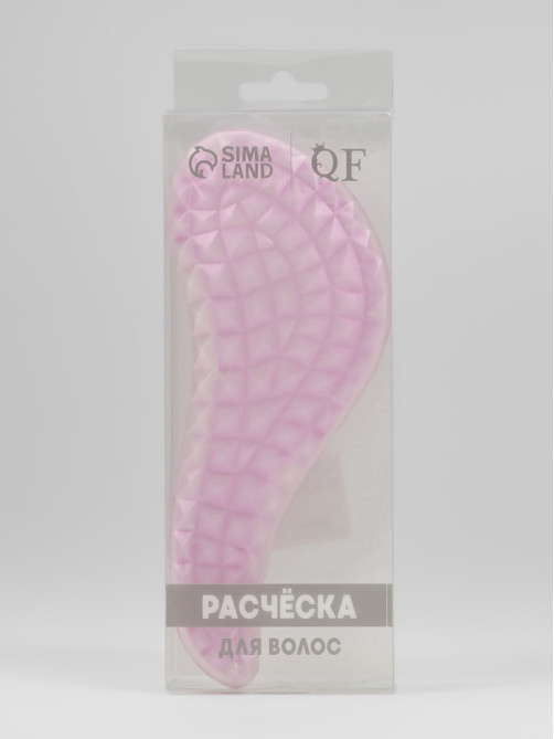 Расчёска массажная, 7.5×18.5(±1) см, PVC коробка, МИКС