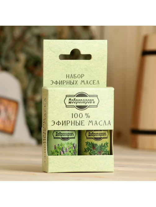 Набор эфирных масел пихта, сосна «Добропаровъ», 2 шт. по 17 мл