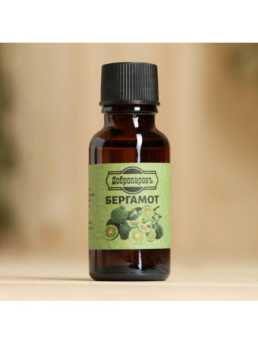 Масло эфирное «Бергамот» 20 мл, крафт, Добропаровъ