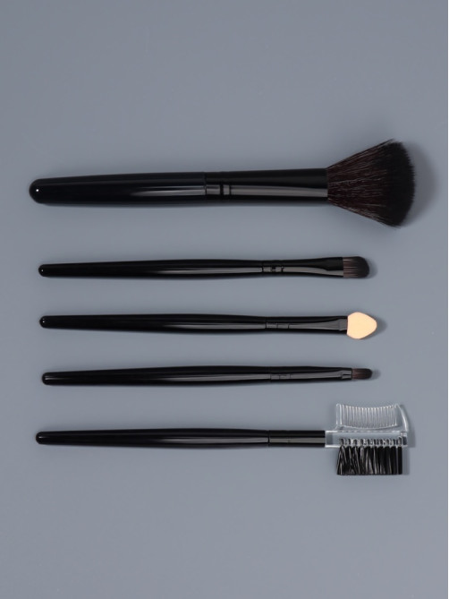 Набор кистей для макияжа SMOKY, 5 шт., чёрный