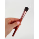 Кисть для макияжа Brush WOOD, 18 (±1) см, коричневая