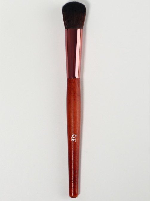 Кисть для макияжа Brush WOOD, 18 (±1) см, коричневая