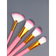 Набор кистей для макияжа COLOR POWER pink, 12 шт., футляр, розовый
