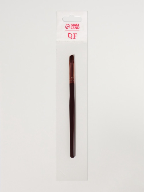 Кисть для макияжа «Brush COFFEE», скошенная, 13 (± 1) см, цвет коричневый/бронзовый