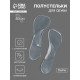 Полустельки для обуви, с супинатором, массажные, силиконовые, 19×6.7 см, пара, прозрачные