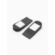 Подпяточники - платформа для обуви, 12×6 см, пара, чёрные