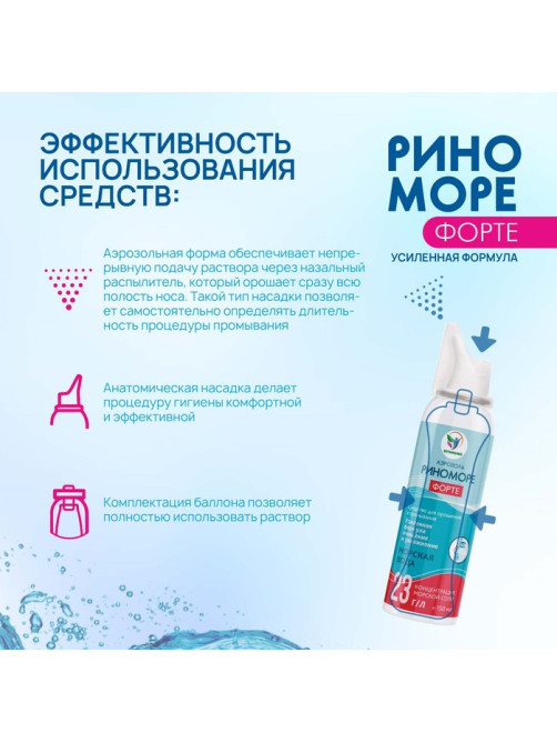 Аэрозоль РиноМоре Форте, 150 мл