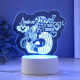 Светильник 3D RISALUX «Люблю тебя любить», LED-ночник, RGB, от сети