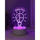 Светильник 3D RISALUX «Уровень стресса 99.9%», LED-ночник, RGB, от сети, 9.5×12.8×14.9 см