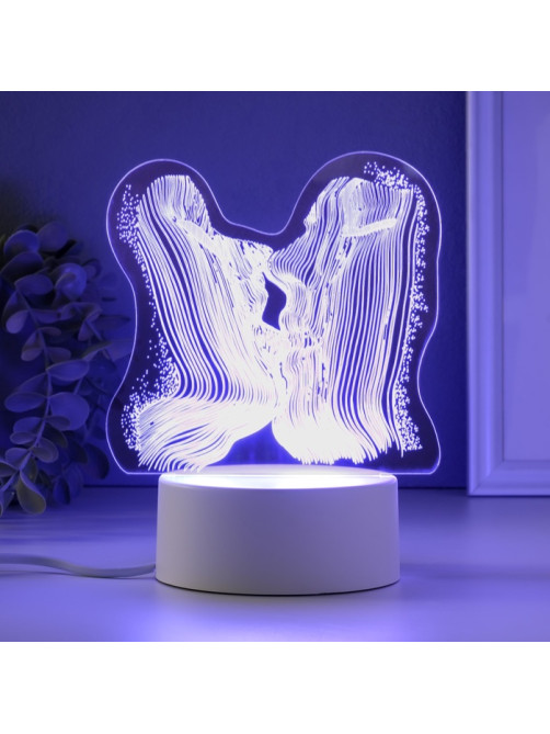 Светильник 3D RISALUX «Поцелуй», LED-ночник, RGB, от сети