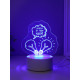 Светильник 3D RISALUX «Я хочу от тебя идей!», LED-ночник, RGB, от сети, 9.5×13.5×14.6 см