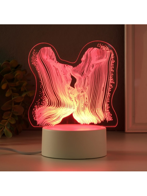 Светильник 3D RISALUX «Поцелуй», LED-ночник, RGB, от сети