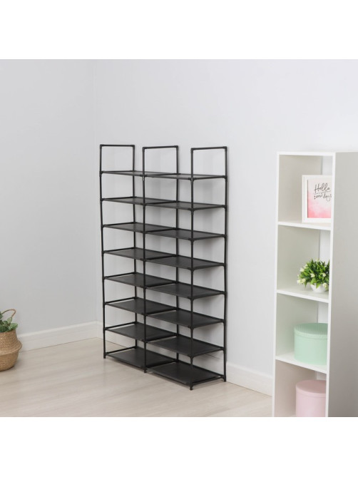 Стеллаж для хранения многофункциональный LaDо́m, 90×30×142 см, чёрный