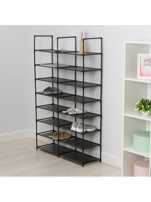 Стеллаж для хранения многофункциональный LaDо́m, 90×30×142 см, чёрный