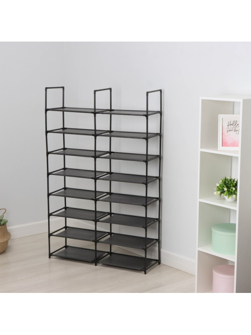 Стеллаж для хранения многофункциональный LaDо́m, 90×30×142 см, чёрный
