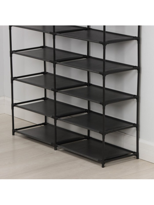 Стеллаж для хранения многофункциональный LaDо́m, 90×30×142 см, чёрный