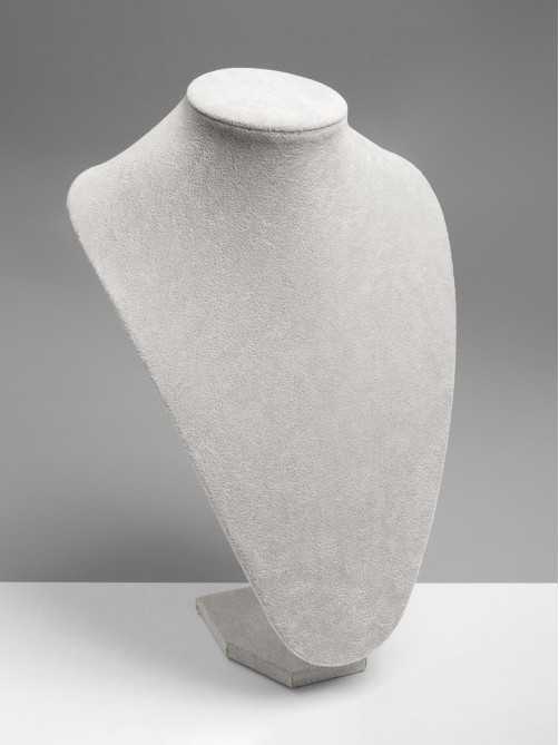 Бюст для украшений QF, 24×19×35 см, h=35 см, серый