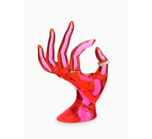 Подставка для украшений «QF. Рука», 10.5×8×16 см, розовая