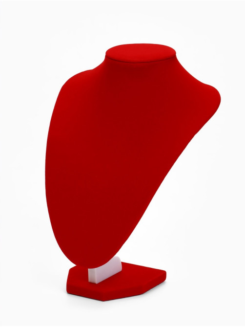 Бюст для украшений QF, 17.5×13×25 см, h=25 см, красный