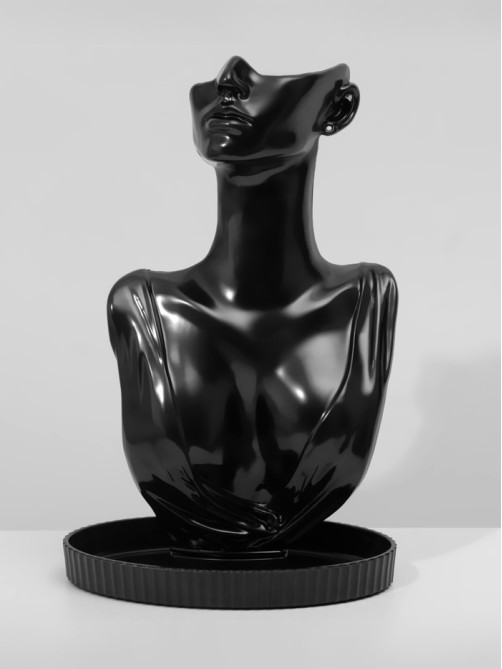 Бюст для украшений QF, 21×13.5×33 см, чёрный