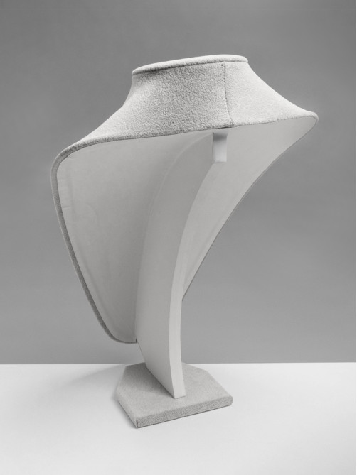 Бюст для украшений QF, 24×19×35 см, h=35 см, серый