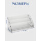 Подставка под лаки 4 этажа, 31.3×14.4×18.3 см, оргстекло 2 мм