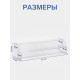 Подставка под лаки 2 этажа, 31×9×7.5 см, оргстекло 2 мм