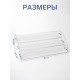 Подставка под лаки 3 этажа, 31×10.3×12.8 см, оргстекло 2 мм