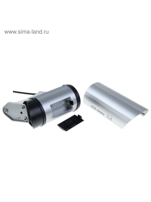 Муляж уличной видеокамеры Luazon VM-2, с индикатором, 2хАА (не в комплекте), серый