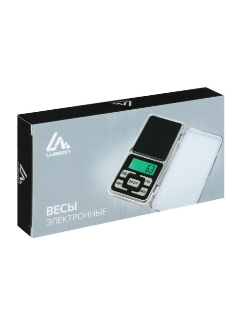 Весы Luazon LVU-01, портативные, электронные, до 500 г, серые