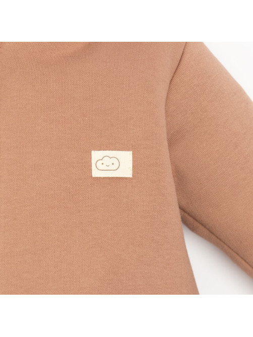 Комбинезон детский с капюшоном «Крошка Я» BASIC LINE, коричневый, рост 86-92 см