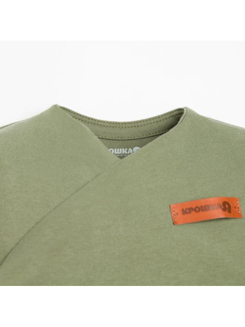 Комбинезон детский «Крошка Я» BASIC LINE, рост 86-92 см, зелёный