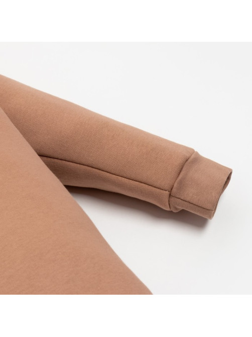 Комбинезон детский с капюшоном «Крошка Я» BASIC LINE, коричневый, рост 86-92 см
