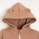 Комбинезон детский с капюшоном «Крошка Я» BASIC LINE, коричневый, рост 86-92 см