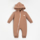 Комбинезон детский с капюшоном «Крошка Я» BASIC LINE, коричневый, рост 86-92 см