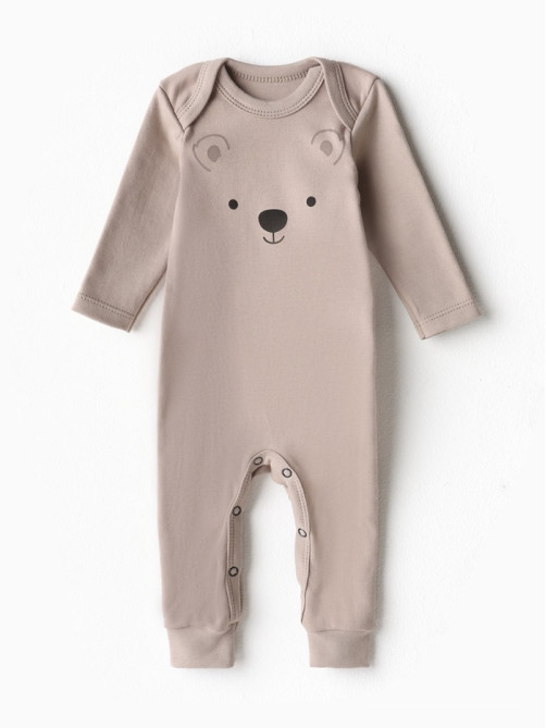 Комбинезон детский «Крошка Я» Baby Bear, рост 62-68, бежевый