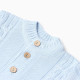 Комбинезон вязанный с шапочкой детский MINAKU, рост 74-80, голубой