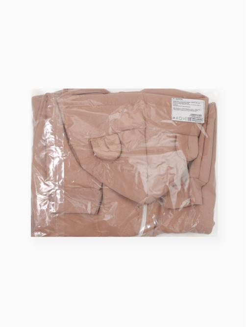 Комбинезон детский с капюшоном «Крошка Я» BASIC LINE, коричневый, рост 86-92 см
