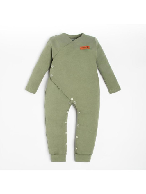 Комбинезон детский «Крошка Я» BASIC LINE, рост 86-92 см, зелёный