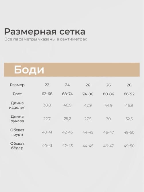 Набор боди SL HOME, рост 62-68 см, цвет бежевый, оливковый