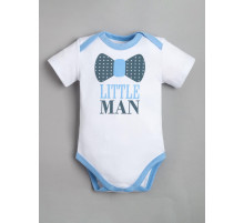 Боди для мальчика «Крошка Я» Little man, рост 74-80 см, белое