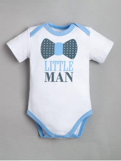 Боди для мальчика «Крошка Я» Little man, рост 74-80 см, белое