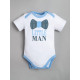 Боди для мальчика «Крошка Я» Little man, рост 74-80 см, белое