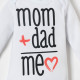 Боди детское «Крошка Я» Mum+Dad, рост 80-86 см, белое