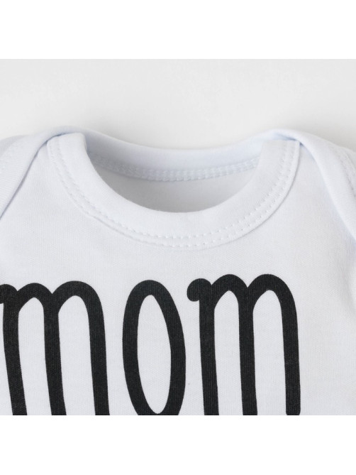 Боди детское «Крошка Я» Mum+Dad, рост 80-86 см, белое